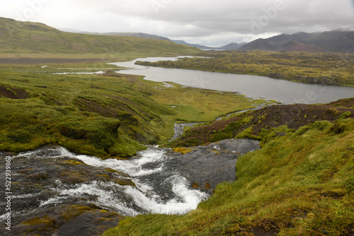 View at a river on Snaefellsnes penisola on Iceland © fotoember