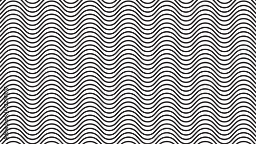 seamless pattern with waves ,monochrome black and white waves pattern background vector