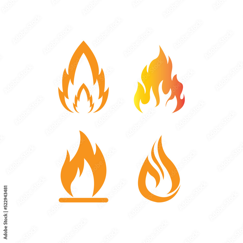 fire icon logo vector design fire icon logo vector design