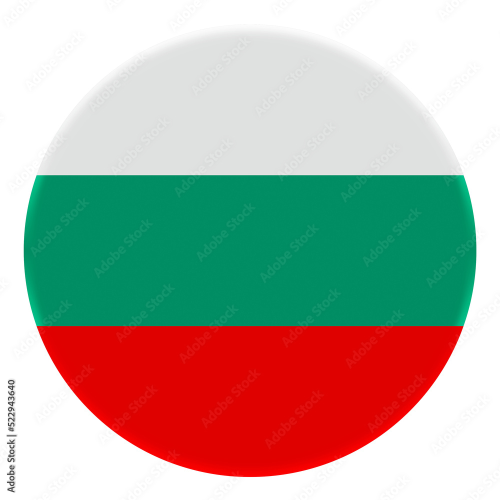 3D Flag of Bulgaria on avatar circle. 3D Flag of Bulgaria on avatar circle.