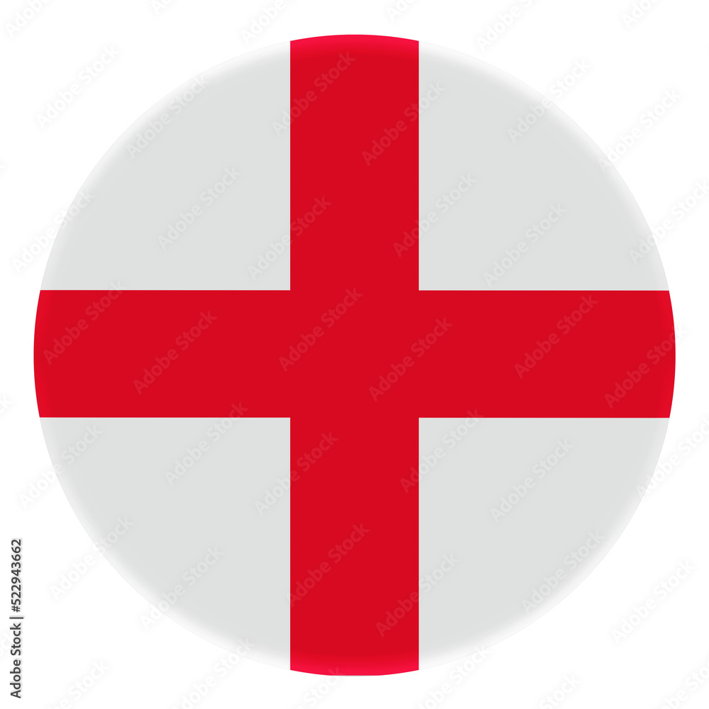 Obraz premium 3D Flag of England on avatar circle.