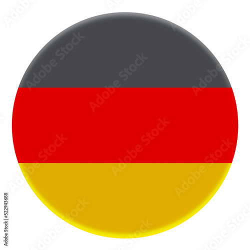 3D Flag of Germany on avatar circle.