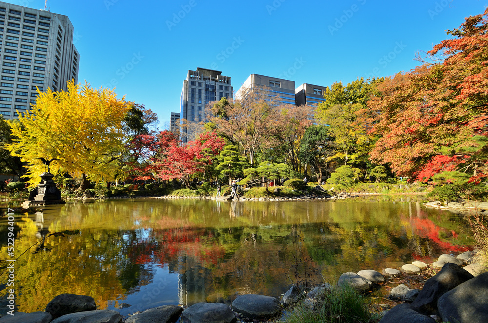 東京都千代田区　日比谷公園の秋の風景