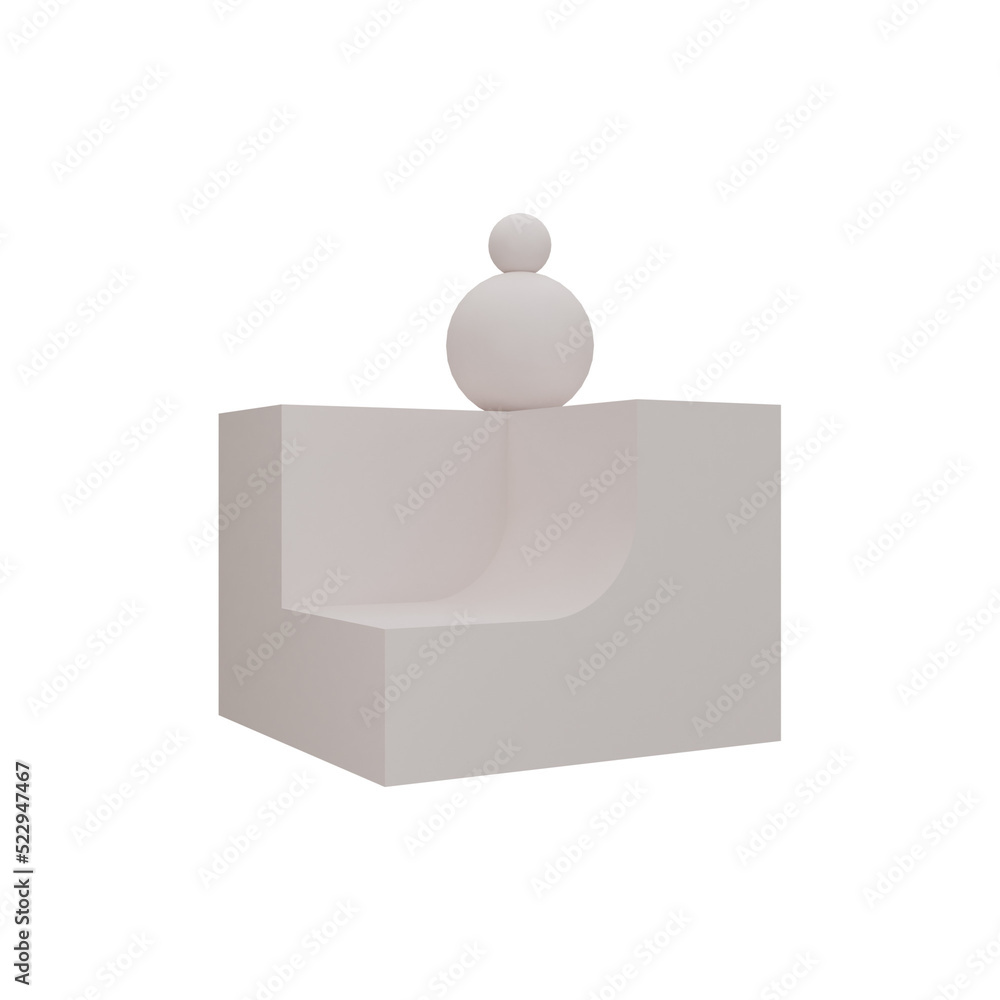 Abstract 3d geometric shapes. 3d rendering. Abstract 3d geometric shapes. 3d rendering.