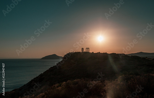 Cape Sounion is noted for its Temple of Poseidon