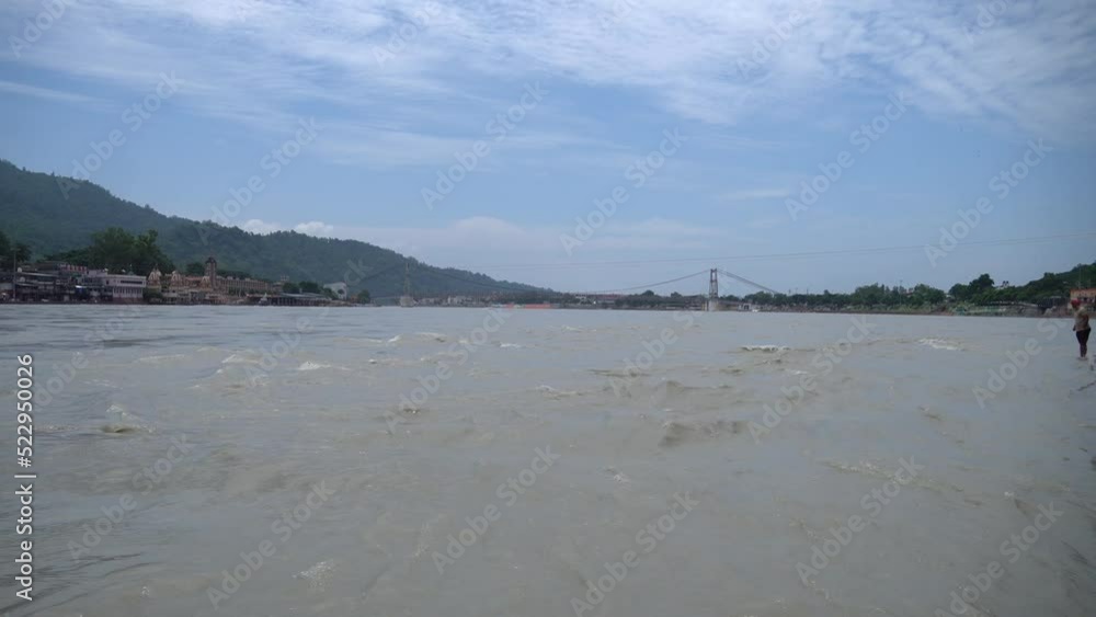 rishikesh india landscape with ganga river video rishikesh india landscape with ganga river video
