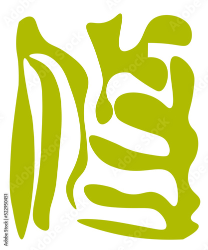Abstract Organic Shapes Background
