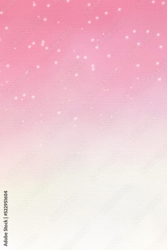 Star snow pink sky and cloud water color gradient, Concept, landscape, travel, winter, city, camping, wallpaper, portfolio, advertisement, galaxy, sweet, love
