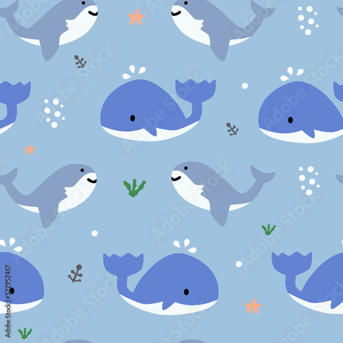 seamless pattern with fish