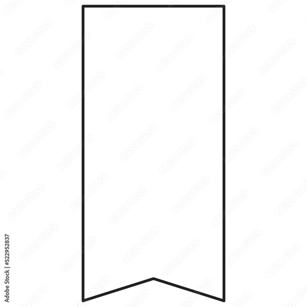 Bookmark thin line icon. Bookmark thin line icon.