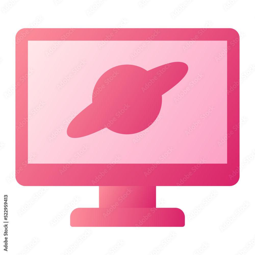 Fototapeta premium Monitor Icon