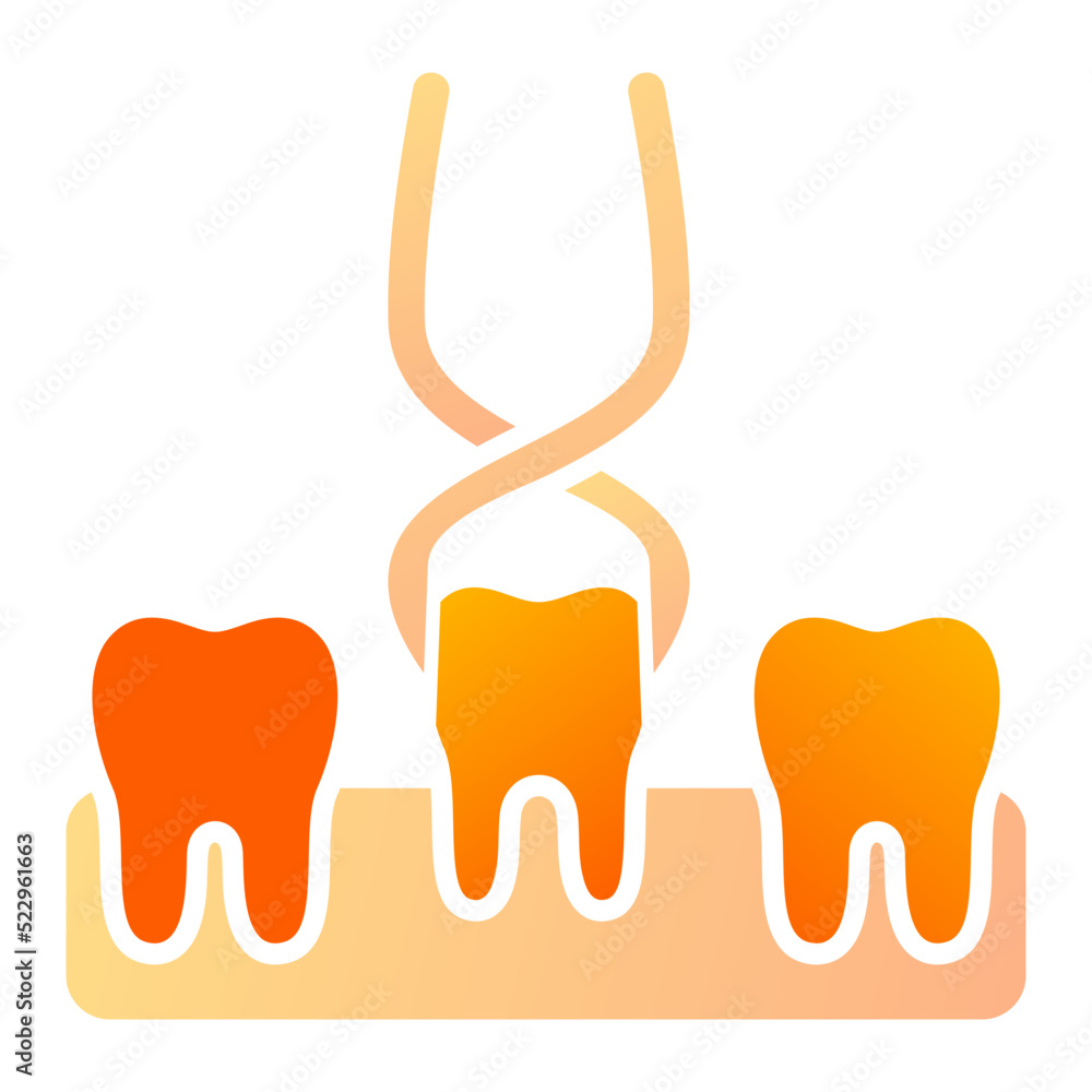 Obraz premium Tooth Extraction Icon