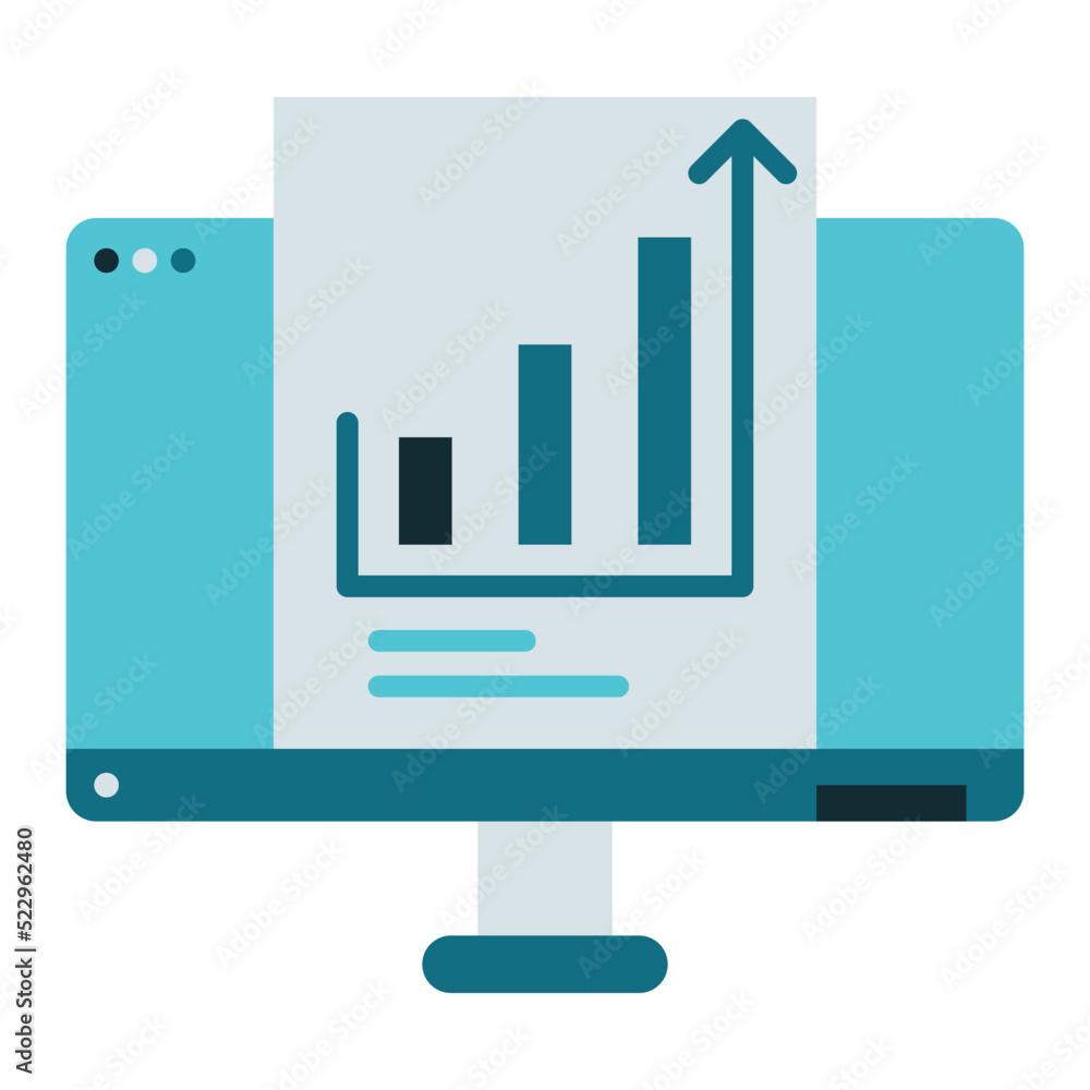 profit rising icon on transparent background