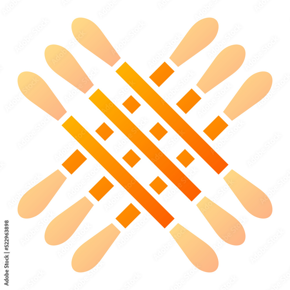 Obraz premium Cotton Buds Icon