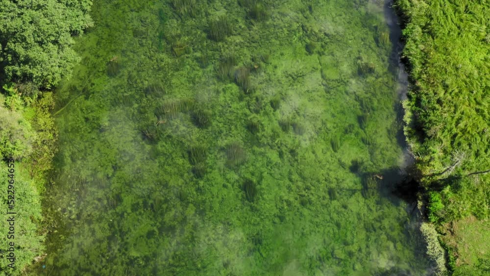 Aerial view of the Dobra River in Croatia Aerial view of the Dobra River in Croatia