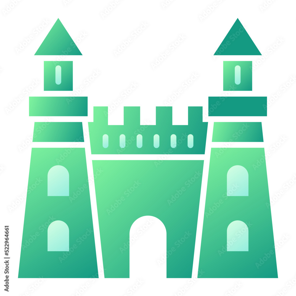 Fototapeta premium Sand Castle Icon