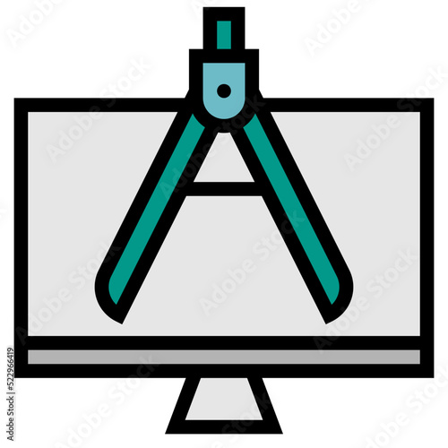 Architecture structure preference software development - filled outline icon