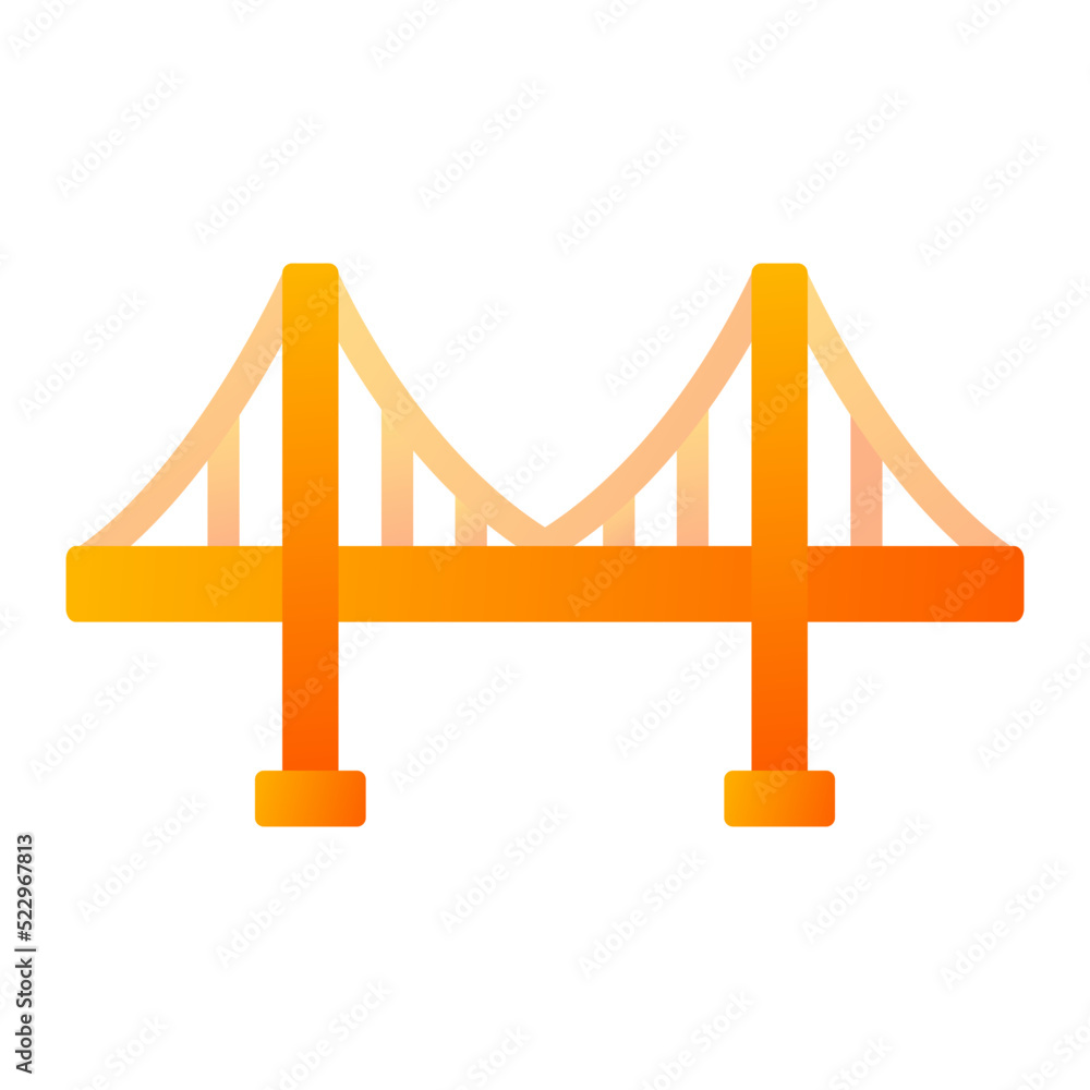 Obraz premium Vincent Thomas Bridge Icon