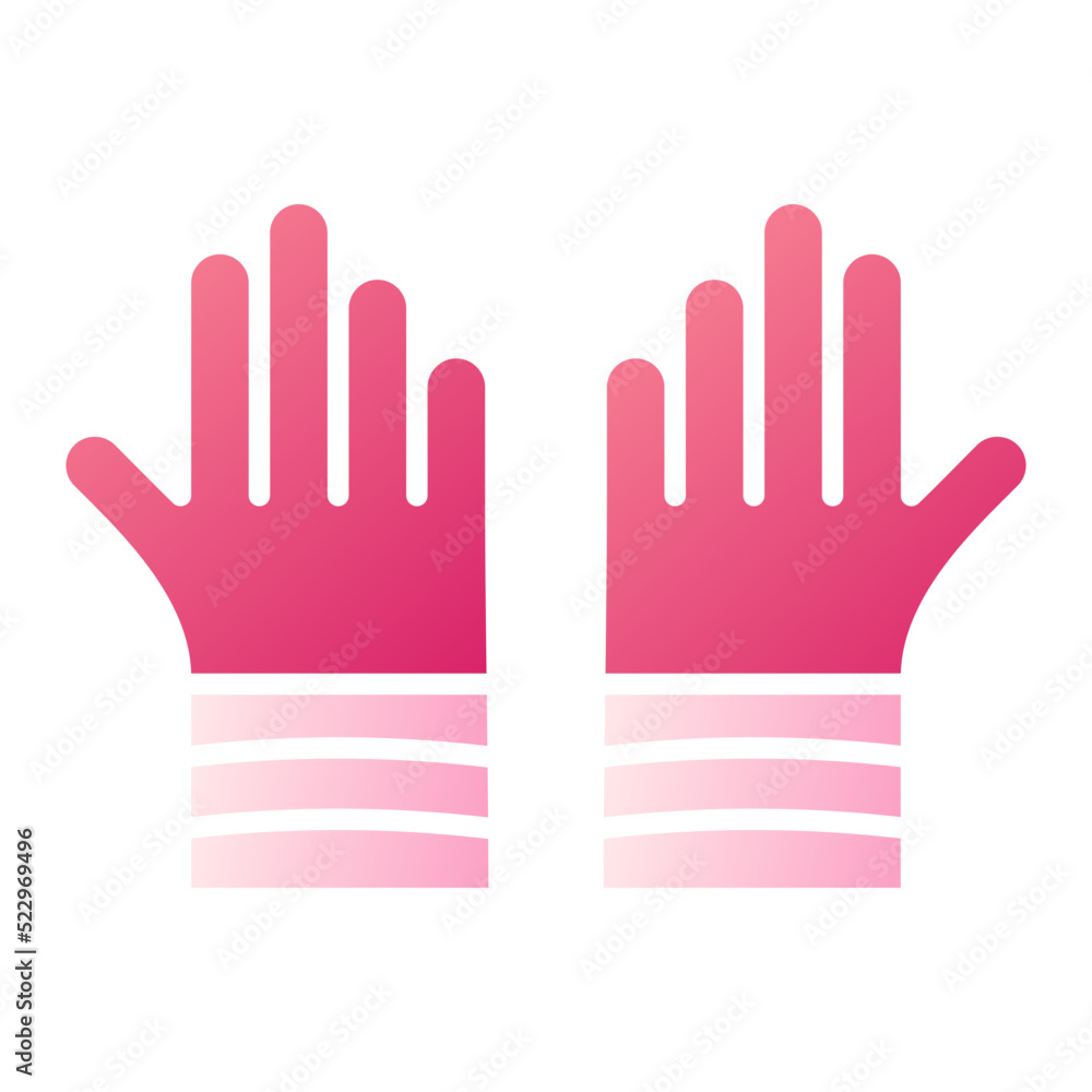 Obraz premium Fire Fighter Glove Icon