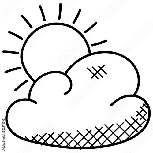 Sun With Cloud 