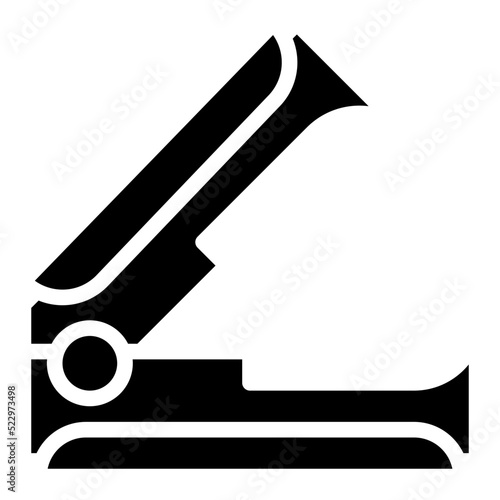 Staple remover stationery tool - solid icon