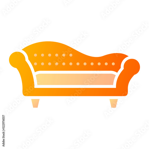 Chaise Lounge Sofa Icon