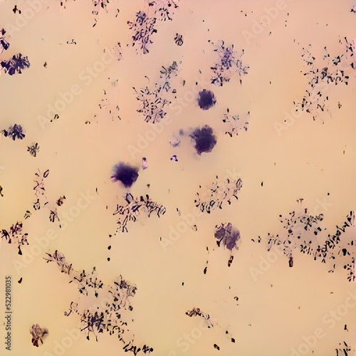 3D Bacteria Lactobacillus, illustration. Normal flora of small intestine, lactic acid bacteria. Probiotic bacterium photo