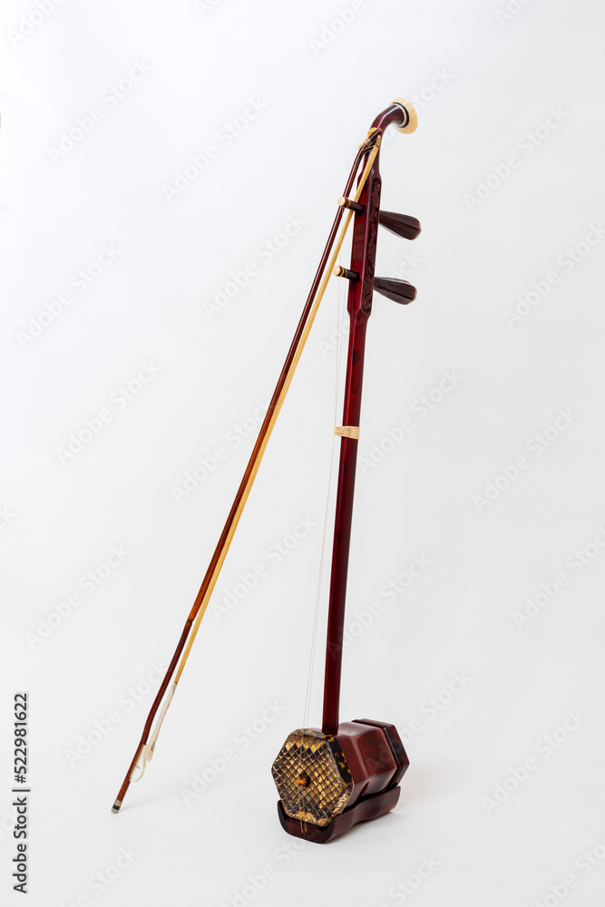 Erhu : Chinese two-stringed bowed musical instrument