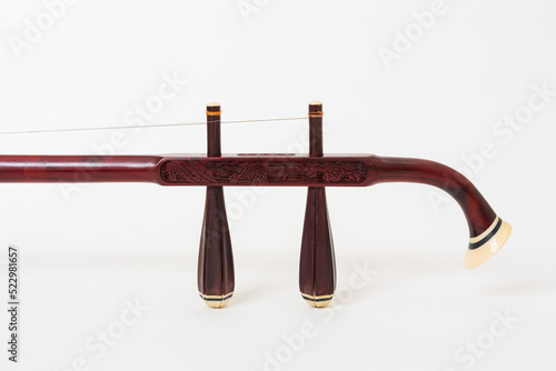Erhu : Chinese two-stringed bowed musical instrument photo