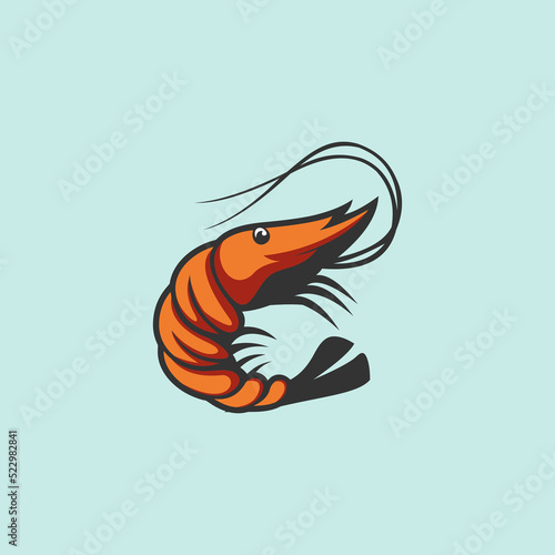 illustration vector graphic for shrimp good for icon animal, food product, etc