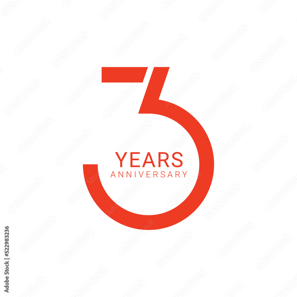 3, 3rd Years Anniversary Logo, Vector Template Design element for birthday, invitation, wedding, jubilee and greeting card illustration. 3, 3rd Years Anniversary Logo, Vector Template Design element for birthday, invitation, wedding, jubilee and greeting card illustration.