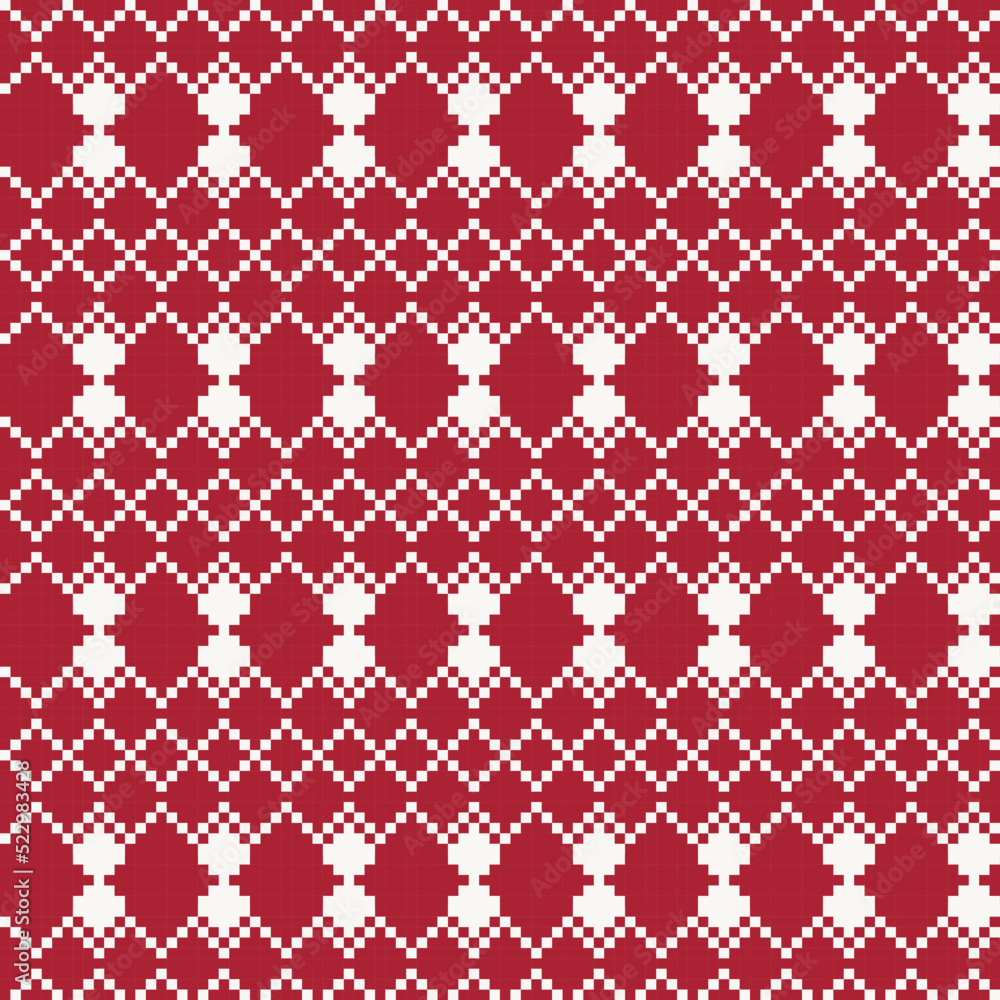 Argyle Fair Isle Seamless Pattern Design Argyle Fair Isle Seamless Pattern Design