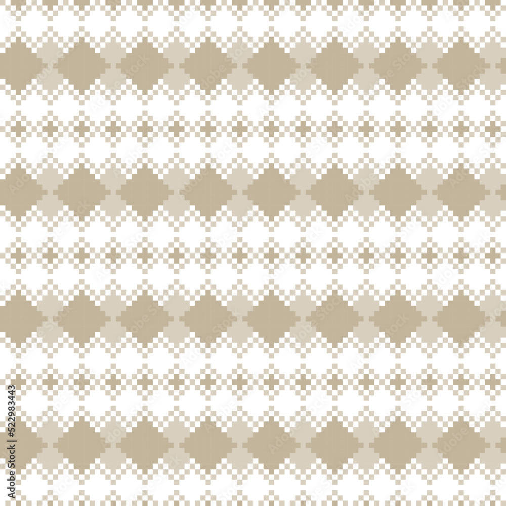 Argyle Fair Isle Seamless Pattern Design Argyle Fair Isle Seamless Pattern Design