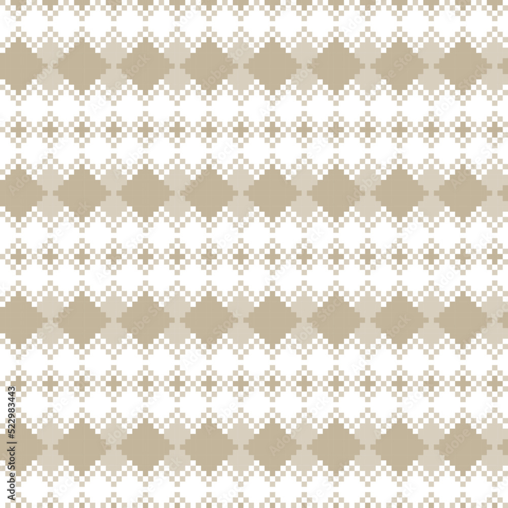 Argyle Fair Isle Seamless Pattern Design