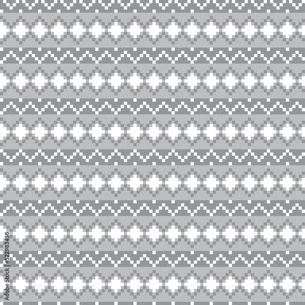 Fototapeta premium Argyle Fair Isle Seamless Pattern Design
