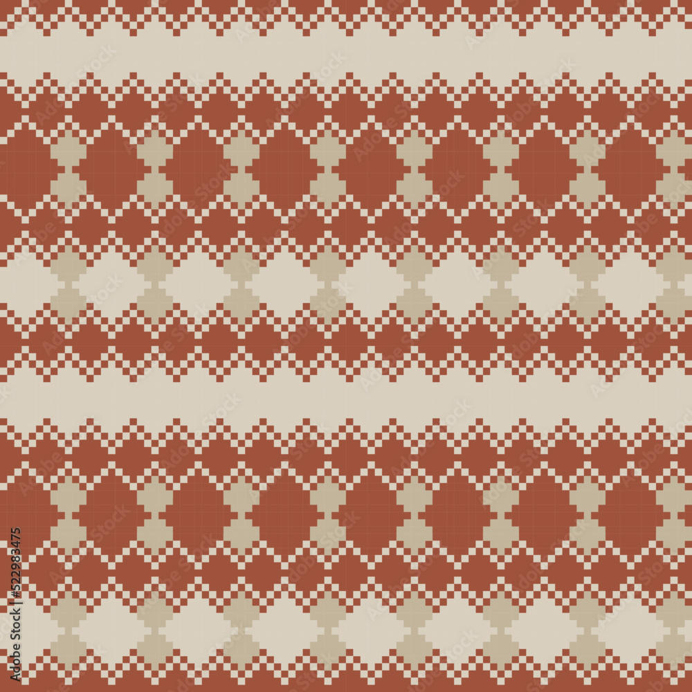 Argyle Fair Isle Seamless Pattern Design Argyle Fair Isle Seamless Pattern Design