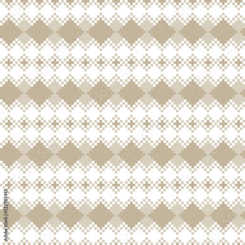 Argyle Fair Isle Seamless Pattern Design