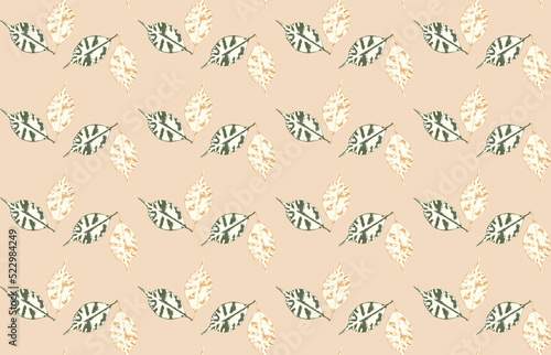 Leaves fall. Background texture. Seamless floral pattern. Modern wallpaper for different design. Vector illustration.
