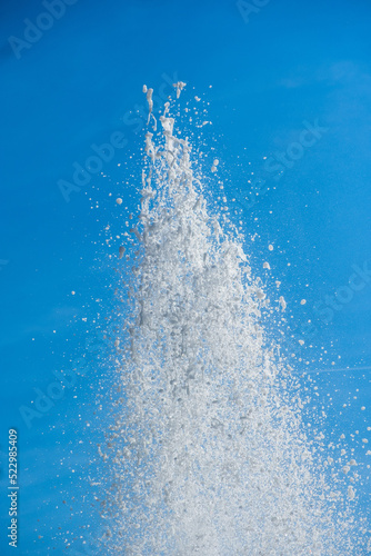 Wassertropfen eines Springbrunnens in Andernach