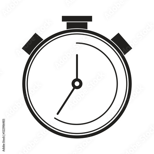 Stop watch timer icon - vector illustration