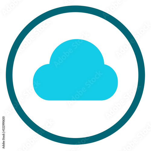 Cloud icon sign for web and app