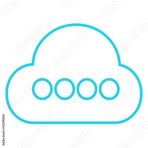 Cloud icon sign for web and app