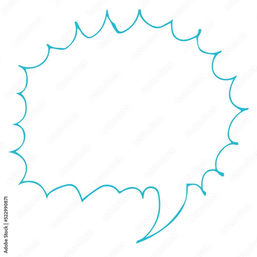 Speech Bubble icon hand drawn Speech Bubble icon hand drawn