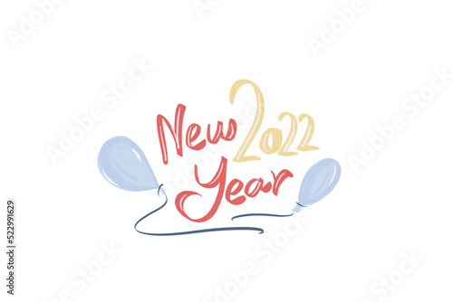 happy new year concept in w...