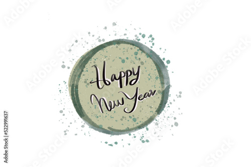 happy new year concept in w...