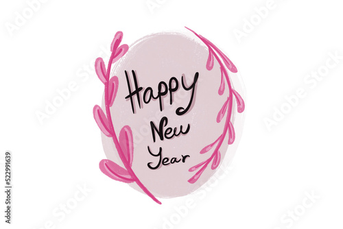 happy new year concept in w...