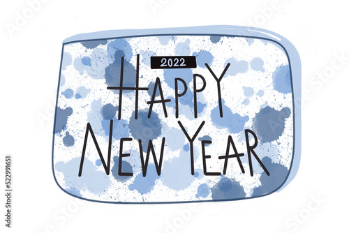 happy new year concept in w...