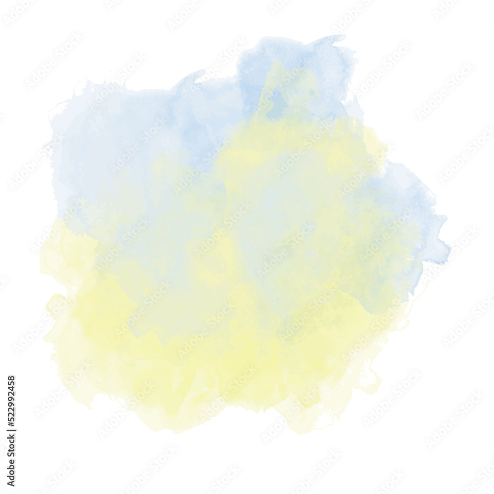 Colorful watercolor illustration on white background - 5