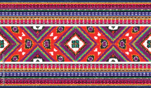 seamless ethnic pattern design.Geometric ethnic oriental ikat pattern traditional Design.ethnic oriental pattern,fabric,embroidery.Mexican pattern.merican pattern.latin african.indian fabric.Mexican