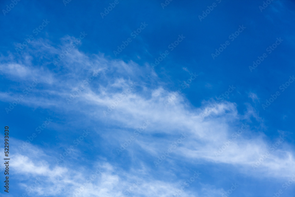 White clouds in the blue sky. sky background